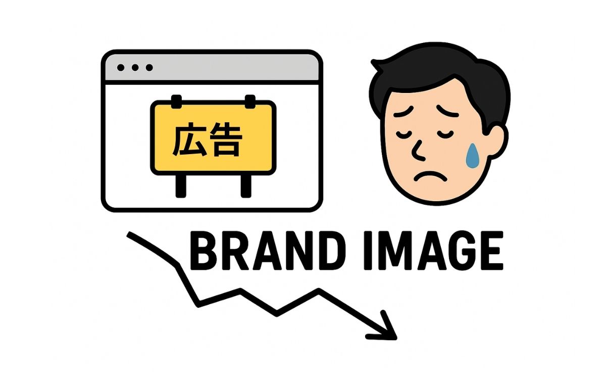 広告表示によるブランドイメージの低下